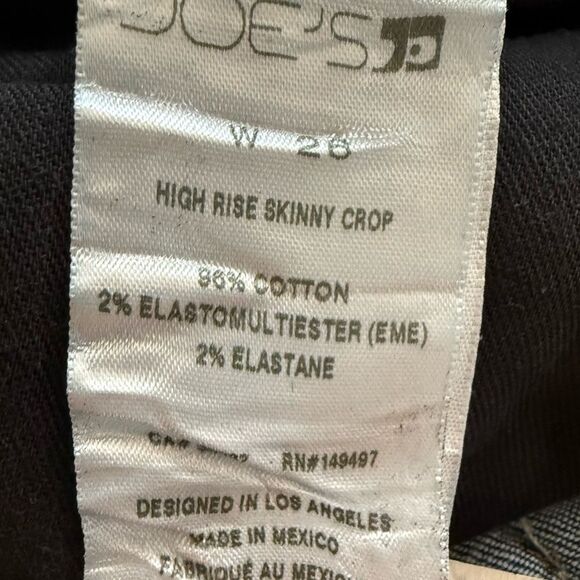 Joes Jeans Women's High Rise Skinny Cropped Jeans size 26 - Picture 10 of 11